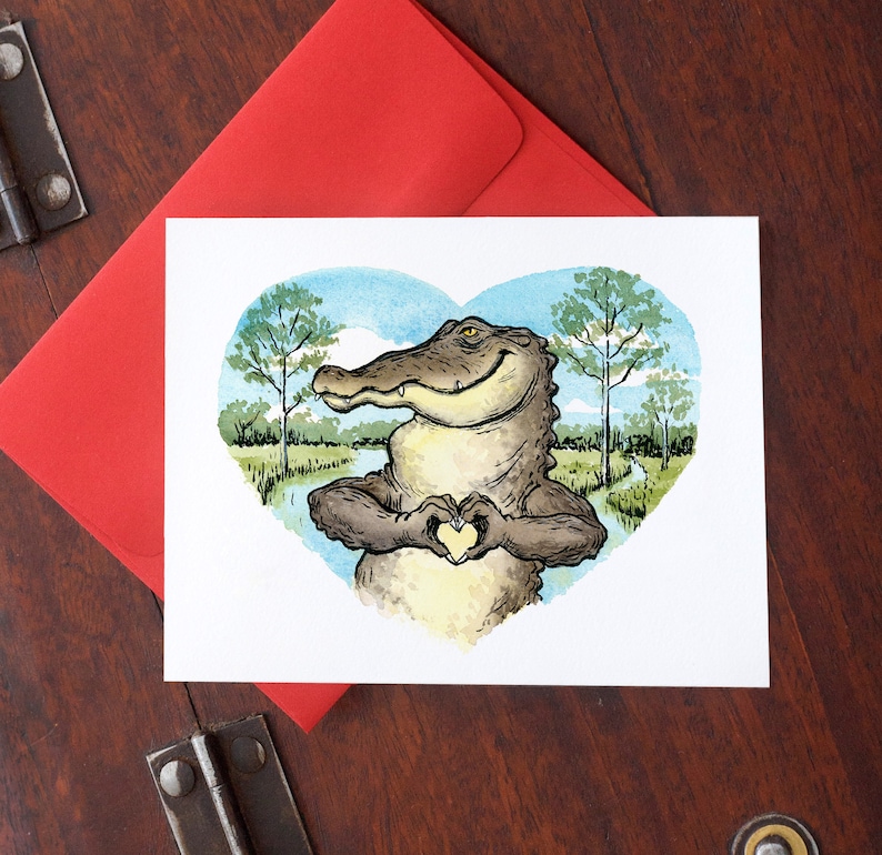 Heart-U Gator Card image 1