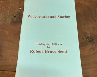 Wide Awake and Staring Robert Bruce Scott 1998 First Run Fiction Self-Published