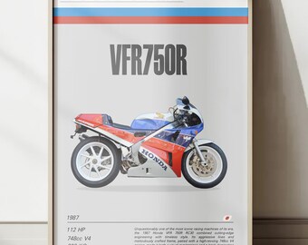Honda RC-45 - 2ft X 3ft Art Print - Etsy