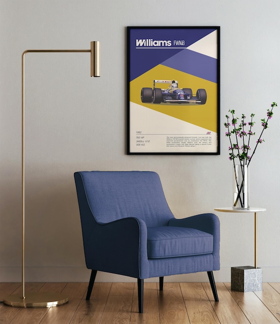 Williams FW14B Formula 1 Poster | Nigel Mansell F1 Wall Art