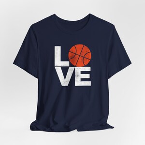 LOVE Basketball Graphic T-Shirt, Popular Gifts, Basketball Moms, Gift for Dads, Popular Shirts For Boys, Girls, Teens, Fans, Coaches, Fans