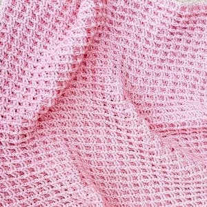 Double Waffle Crochet Baby Blanket Pattern - Cozy & Soft DIY Baby Blanket Tutorial
