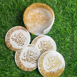 Elegant Personalized Resin Coasters – Customizable with Names & Designs