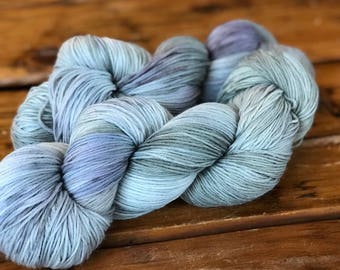 Stormy Night Fingering Sock Yarn Naturally Dyed