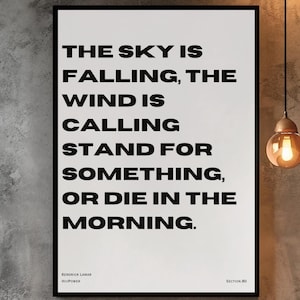 Kendrick Lamar - HiiiPoWeR Lyrics Digital Wall Art