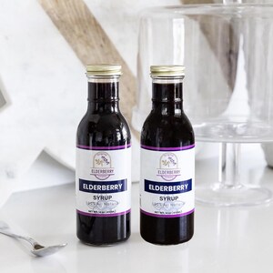 Organic and Handcrafted Elderberry Syrup for Immune Support - TWIN PACK