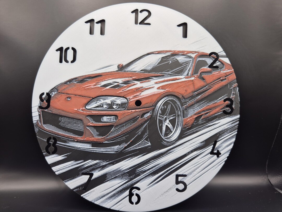 Toyota Supra - 3d Printed Clock - Etsy
