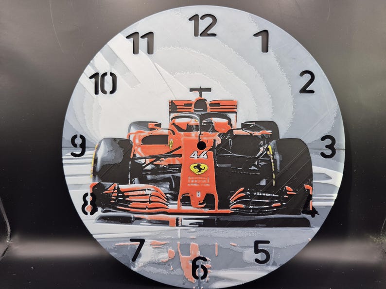 F1 Countdown Clock Lewis Hamilton's Ferrari F1 Car - 3d Printed Clock - Etsy UK