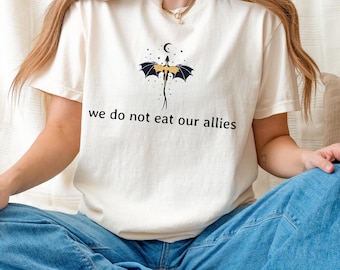 Fourth Wing Unisex Tee: We Do Not Eat Our Allies - Dragon Rider Comfort Colors Shirt
