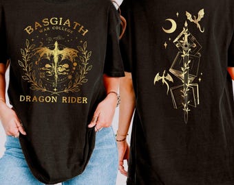 T-shirt unisex Fourth Wing: Cavaliere del Drago, Sorrengail Viola, Fantasy Libresco