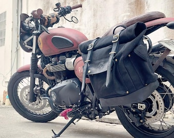 Triumph Street Scrambler 900 Pannier Rack (Single) CHROME (Carb 2006-2008 and EFI 2009-2016)