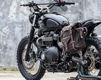 Triumph Street Scrambler 900 Pannier Rack (Single) BLACK (Carb 2006-2008 and EFI 2009-2016)