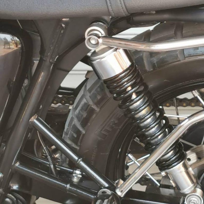 Triumph Bonneville T120 T100 Pannier Rack (PAIR) CHROME (T100 T120 Carb ...