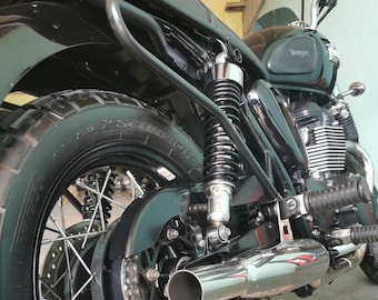 Triumph Bonneville T120 T100 Pannier Rack (PAIR) BLACK (T100 T120 Carb 01-08  EFI 09-16)