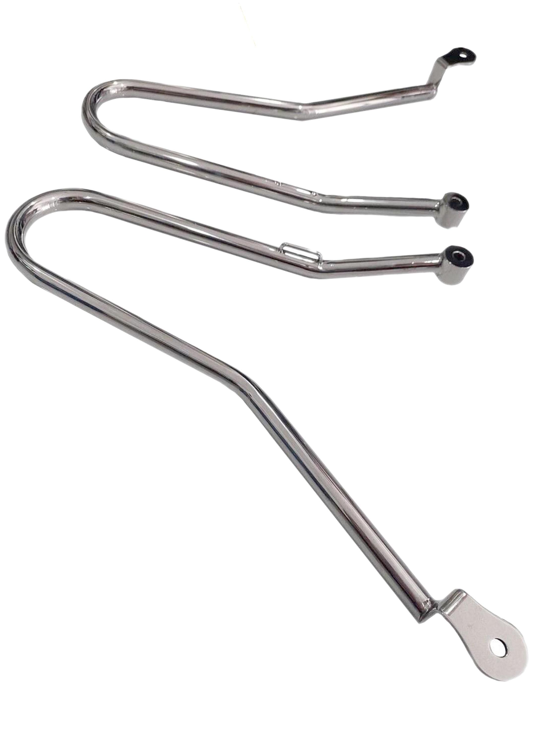 Triumph Bonneville T120 T100 Pannier Rack (PAIR) CHROME (T100 T120 Carb ...