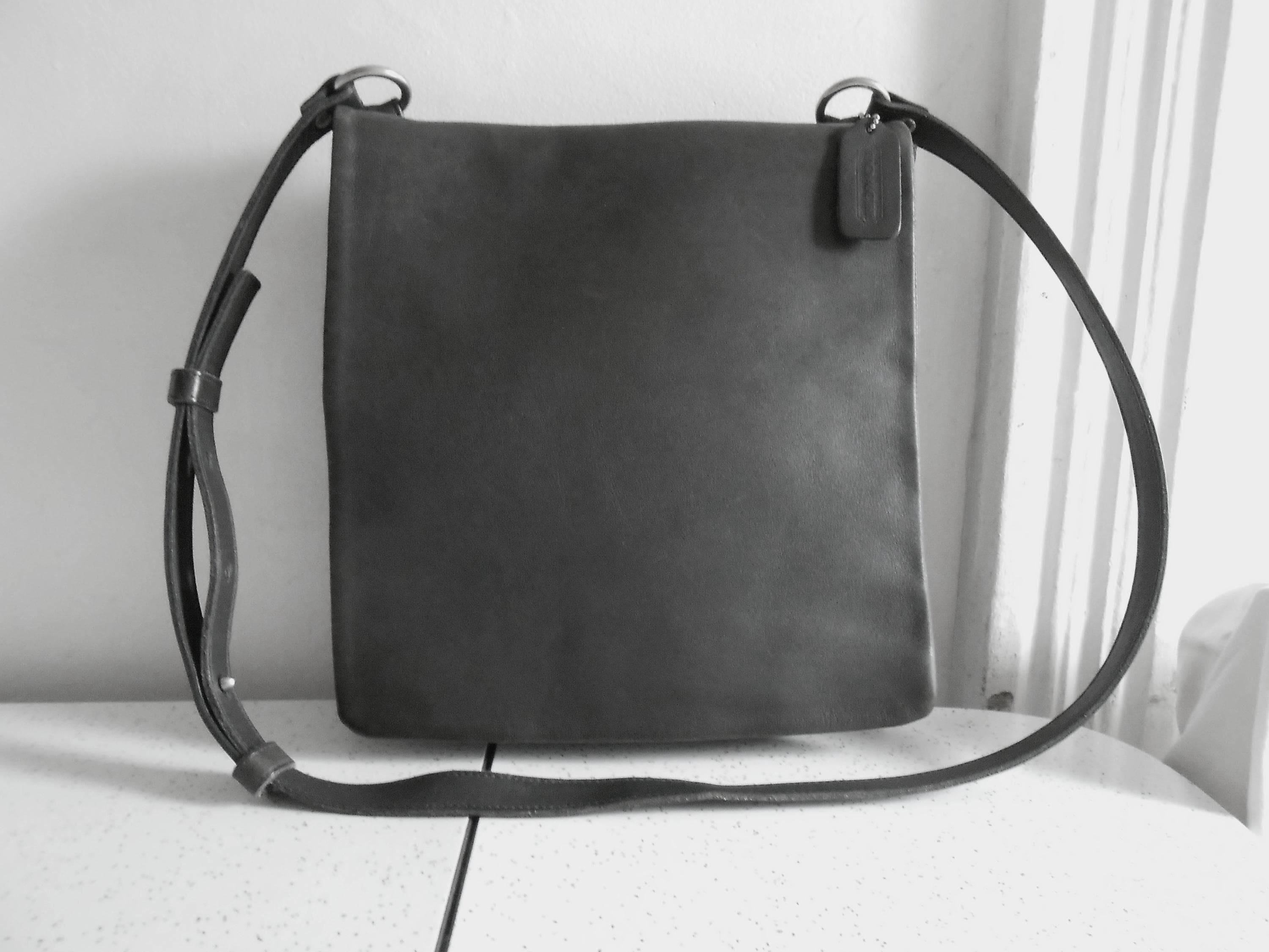 Coach 9458 Chelsea Messenger Bag: Soft Glove Leather, Charcoal
