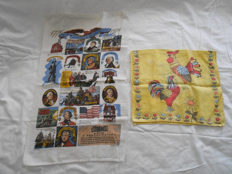 Retro Linen Kitchen Tea Towel: 50s 60s 70s Print PRICED PER TOWEL image 10