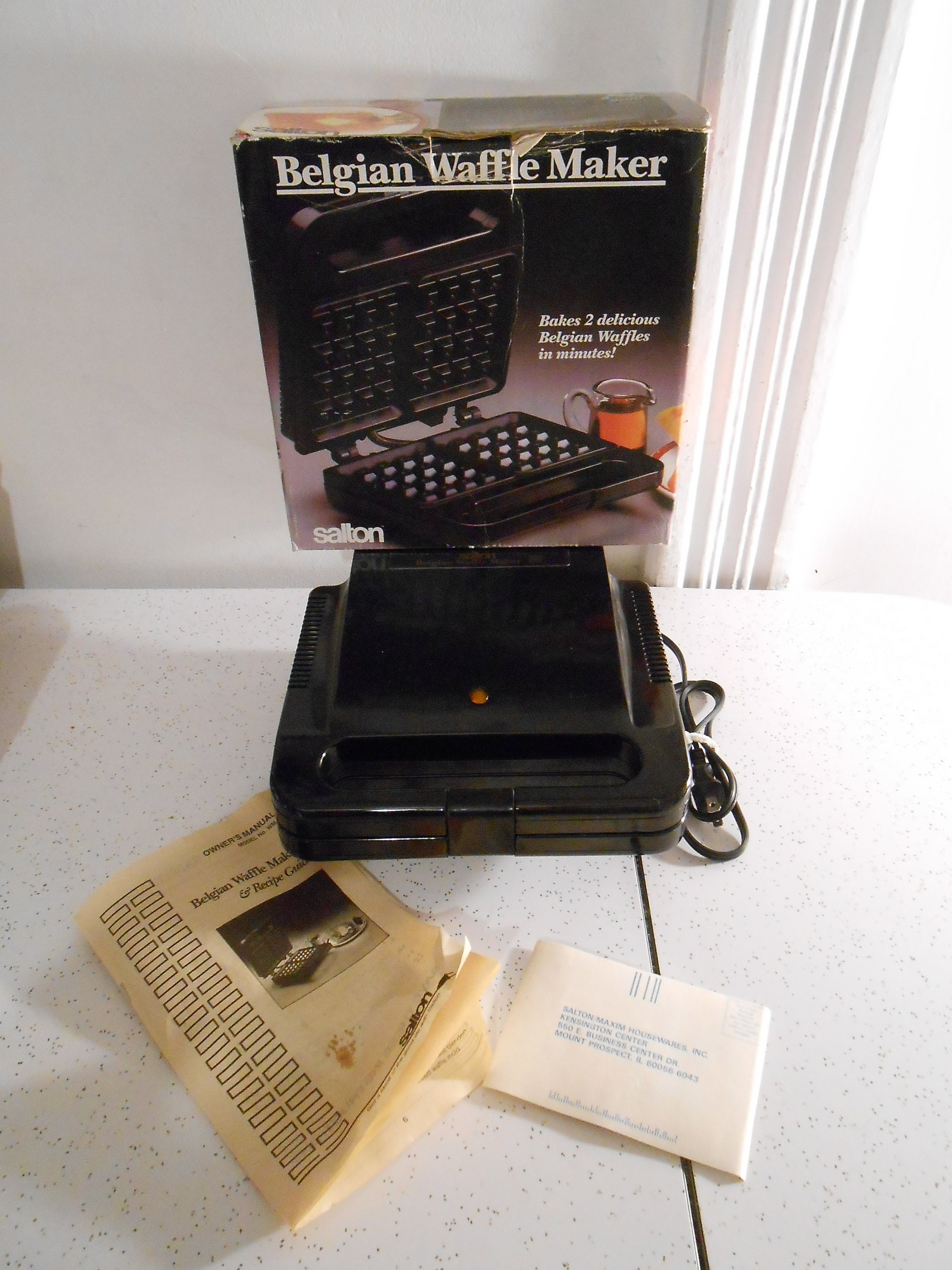 salton waffle maker manual