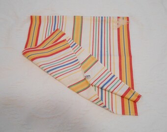 Startex Striped Kitchen Towel New Condition Startex Linen Medium Size Tea Towel 17 by 32 Inch Made in USA 60s Era