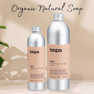 Natuurlijke zeep Biologische handwas Veganistische zeep Duurzame badkamer of douche of keuken 250 ml 500 ml Cadeau voor haar Cadeau voor hem House Warming