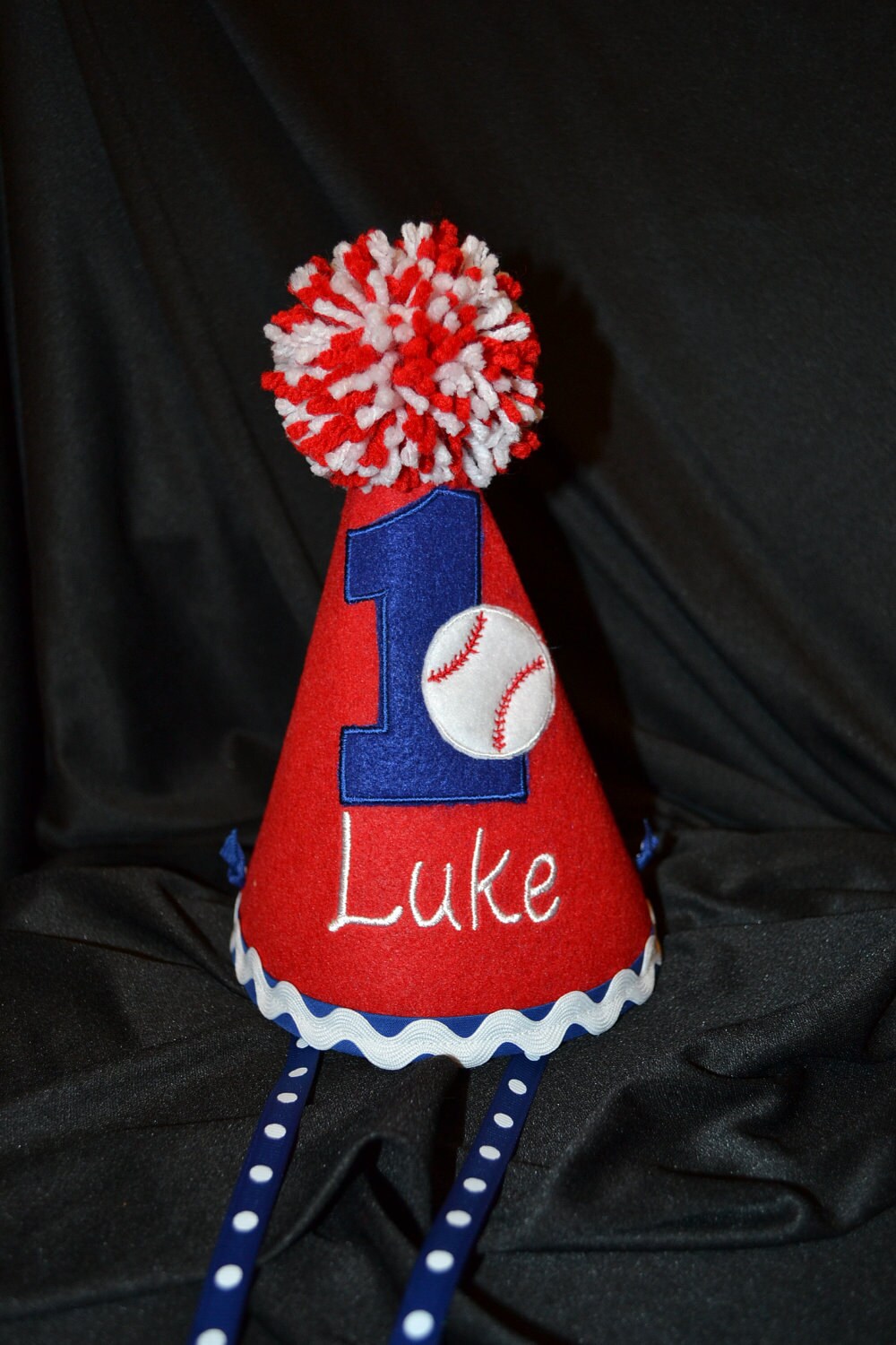 Baseball 1st Birthday Party Hat