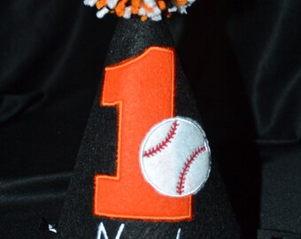 Baseball 1st Birthday Party Hat