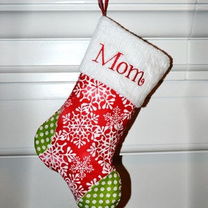 Personalized Christmas Stockings  - Embroidered... a Handmade Limited Addition