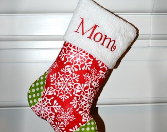 Personalized Christmas Stockings  - Embroidered... a Handmade Limited Addition