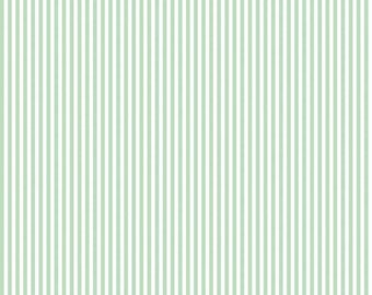 Sweet Mint 1/8 inch stripe by Riley Blake Designs - 1 Yard- By the Yard cotton quilting fabric