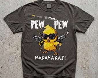 Vintage Pew Pew Madafakas Chicken Lover Png, Chicken Meme Retro Gamer Vibes for Digital Download, Humor and Cult Aesthetic Fans Sublimation