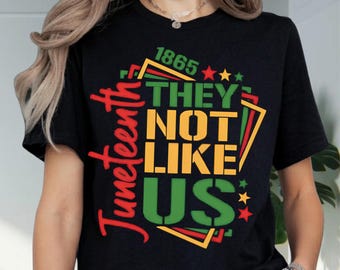 They Not Like US Juneteenth PNG, 1865 Black Freedom Digital Download