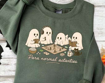 Para Normal Activities T-Shirt, Halloween Ghosts Funny Tee, Spooky Horror Hoodie, Retro Meme Sweatshirt, Gift For Halloween