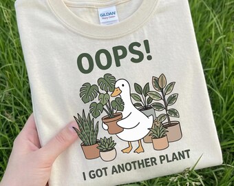 Oops! I Got Another Plant Funny Plant Lover PNG, Duck Gardening Digital Download