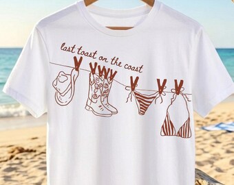 Last Toast On The Coast PNG, Western Cowgirl Bachelorette, Instant Download