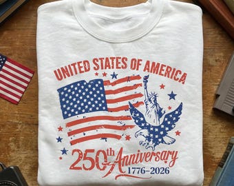 United States Of America 250th Anniversary PNG, Patriotic Sublimation Digital Download
