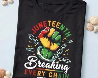 Juneteenth Breaking Every Chain PNG, Black History Sublimation Design, Digital Download