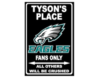 Eagles Personalized Metal Sign  8&quot;x12&quot; or 12&quot;x18&quot;