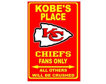 Kansas City Personalized Metal Sign  8&quot;x12&quot; or 12&quot;x18&quot;