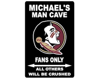 FSU Personalized Metal Sign  8&quot;x12&quot; or 12&quot;x18&quot;