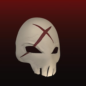 Red X cosplay mask stl