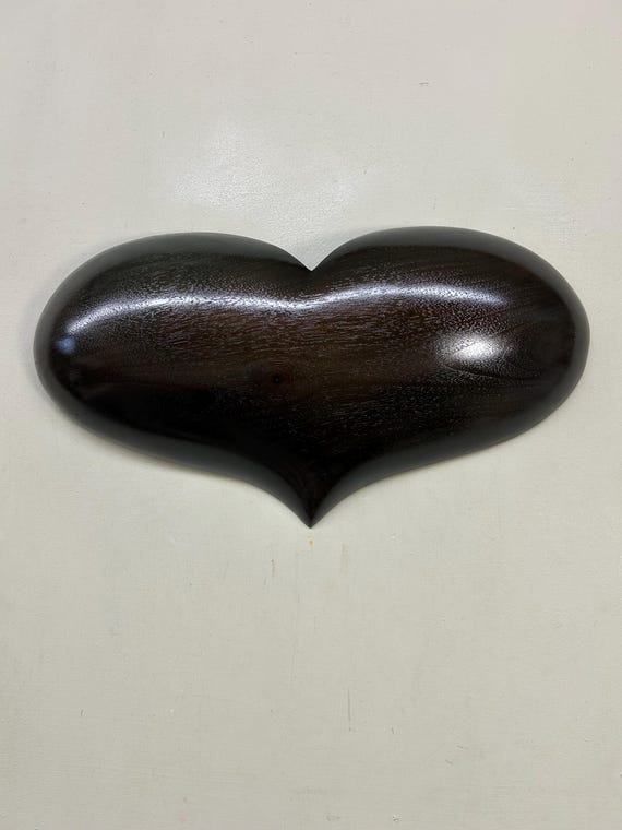 Christmas wood wall heart art gift present idea