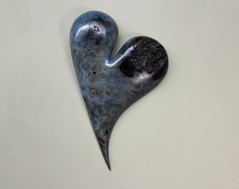 5th Anniversary blue heart gift present idea