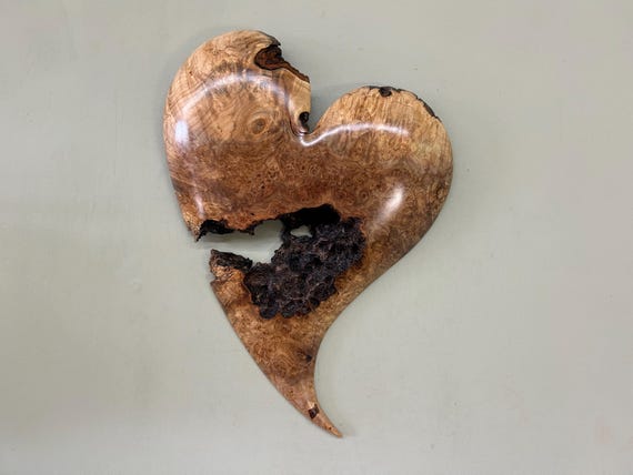 Wood heart wall hanging 50th Anniversary gift present