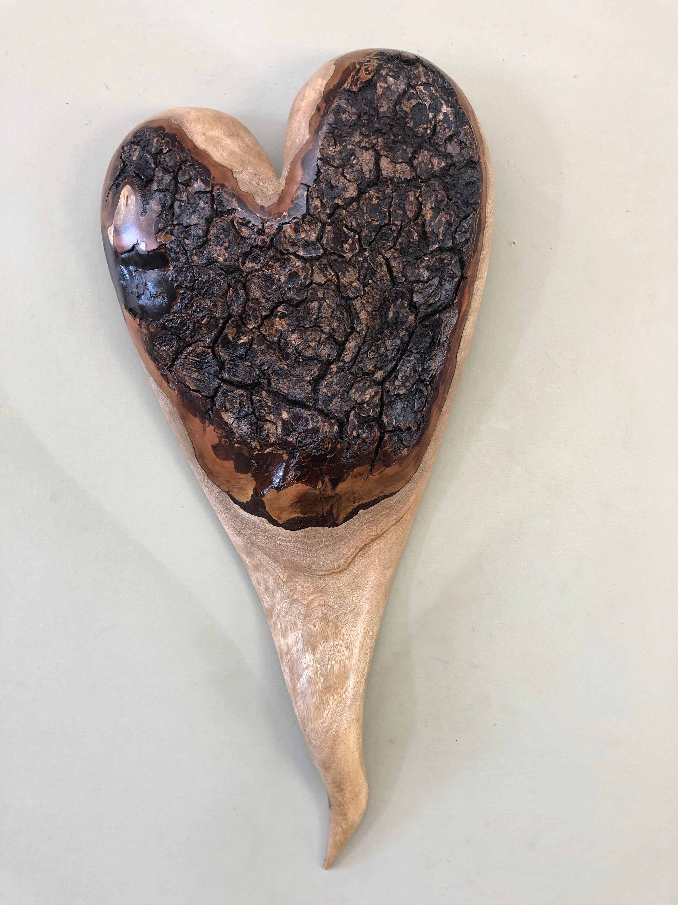 Hearts wooden heart wall hanging wood 5th Anniversary gift