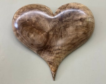 5th Anniversary gift present wood heart