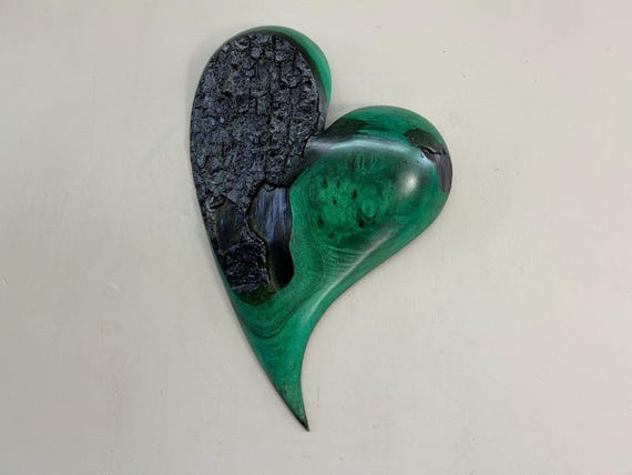 Green wall heart art Myrtlewood gift present