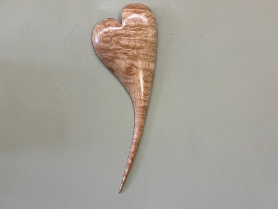 Maple Heart Wall Art – Hand Carved Anniversary Gift