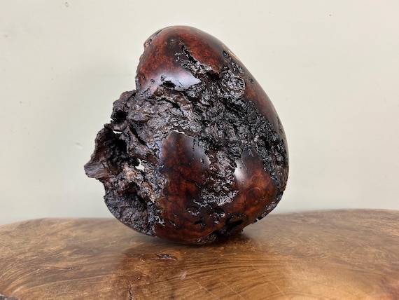 Abstract table art wood carving