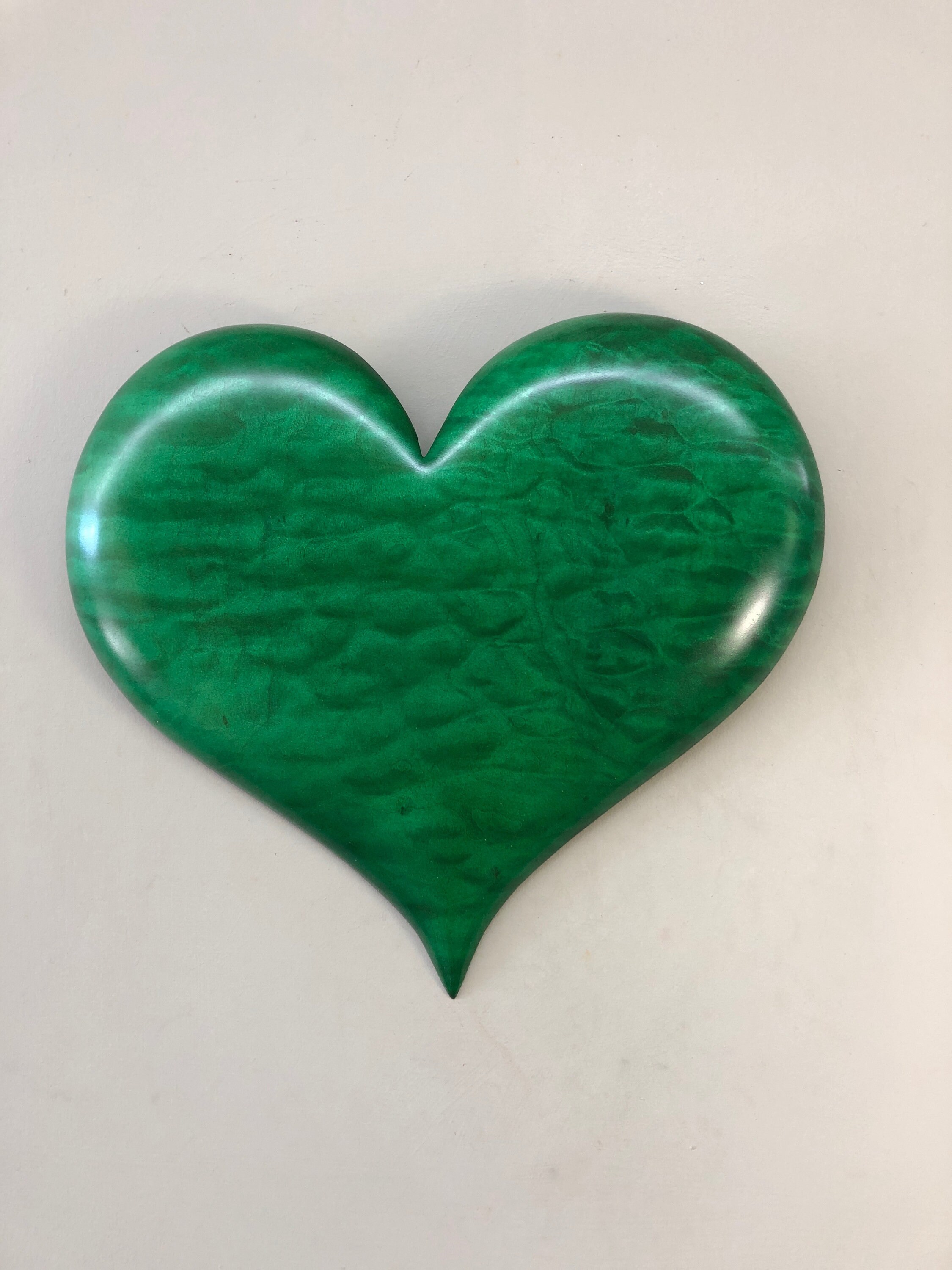 Wooden Heart art wood carving wall home decor Wedding gift present