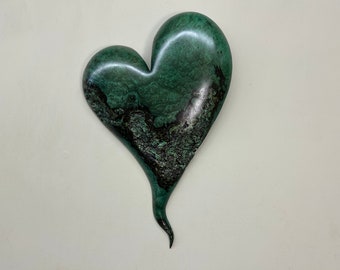 Green heart 50th Anniversary gift present